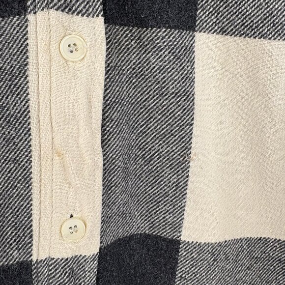 ZARA Black & White Flannel Shirt - Picture 3 of 6